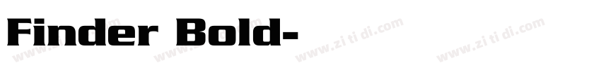 Finder Bold字体转换